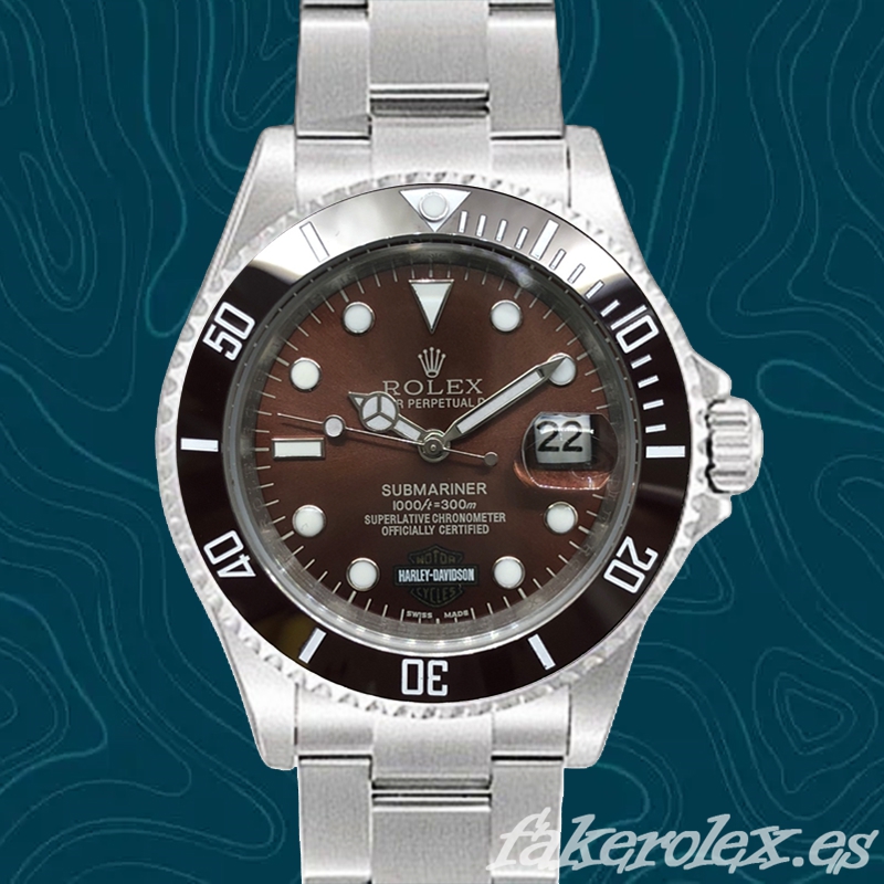 Rolex Submariner 40mm de los hombres Harley Davidson Stainless